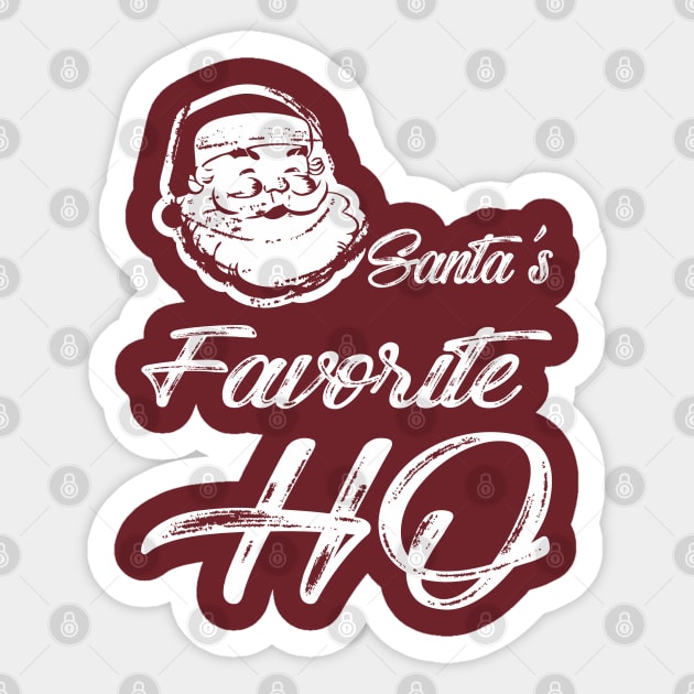 Santa's Favorite ho Sticker by variantees